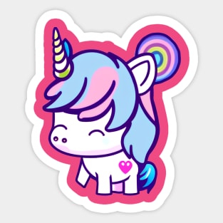 A CUTE KAWAI Unicorn Sticker